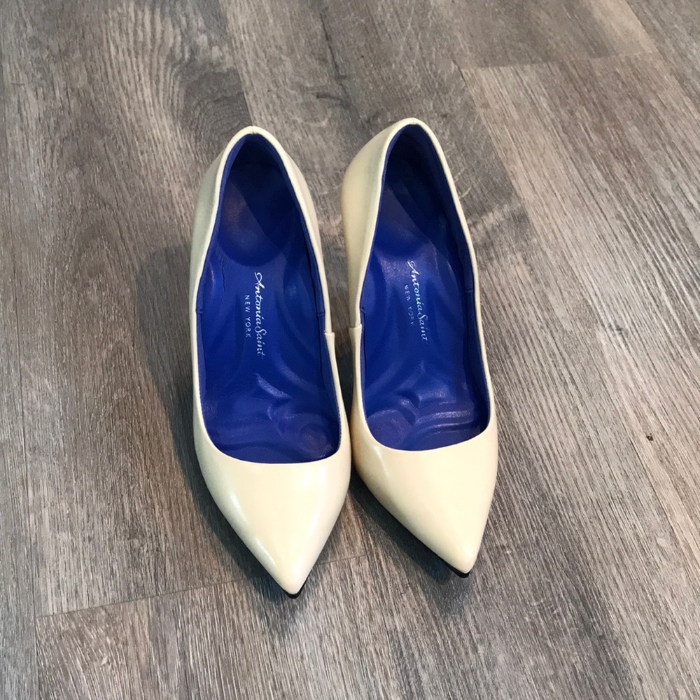 Antonia Saint New York, Victoria High heels 2.0 (Size 6.5) Cream/Nude